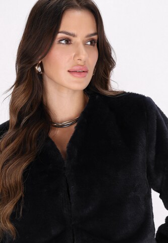 Bolero di faina in nero