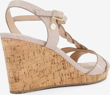 Dune LONDON Sandalen met riem 'KOALA' in Beige