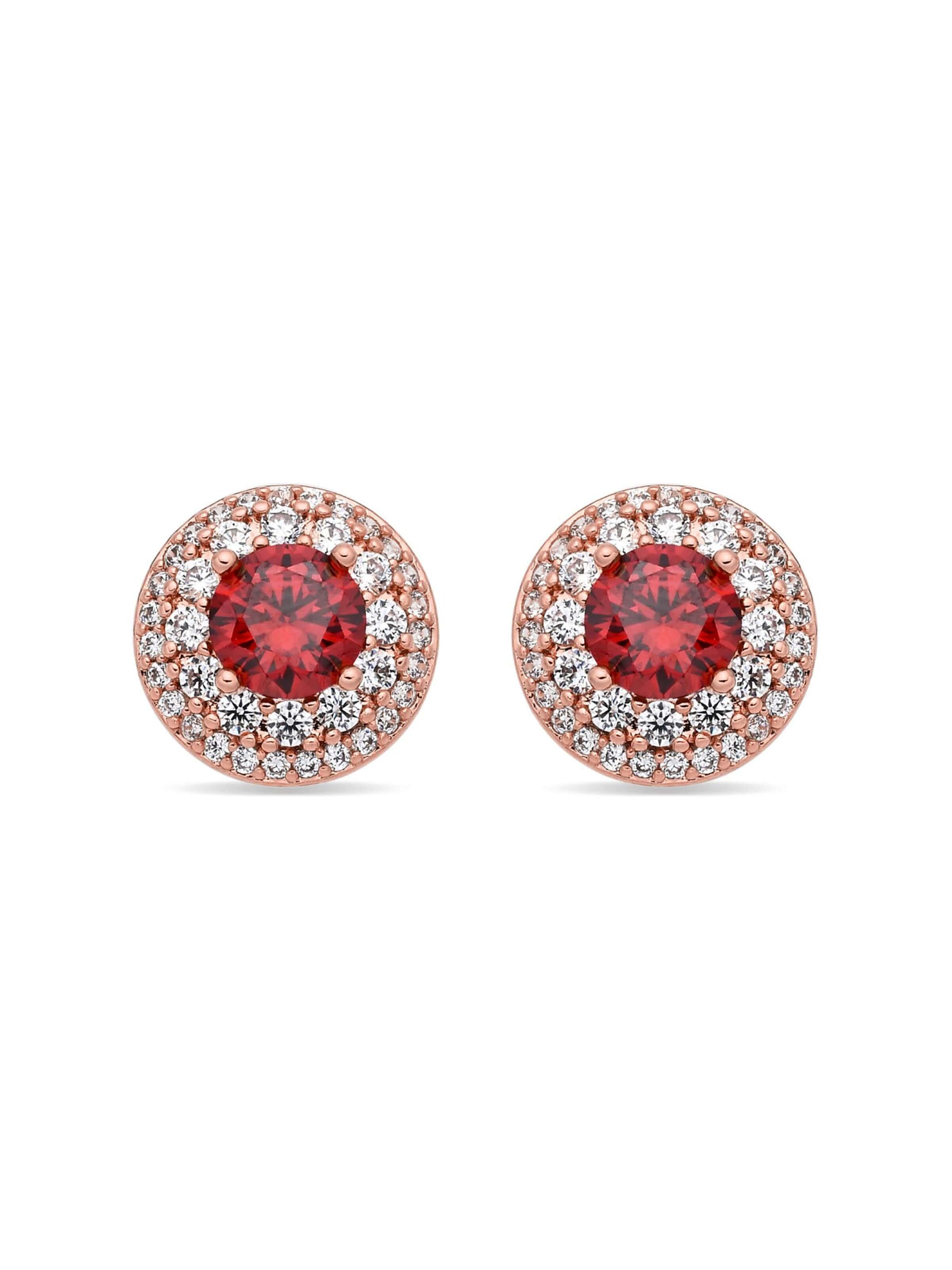 Luxenter Oorbellen 'Riash' in One Size in de kleur Rood, Productweergave