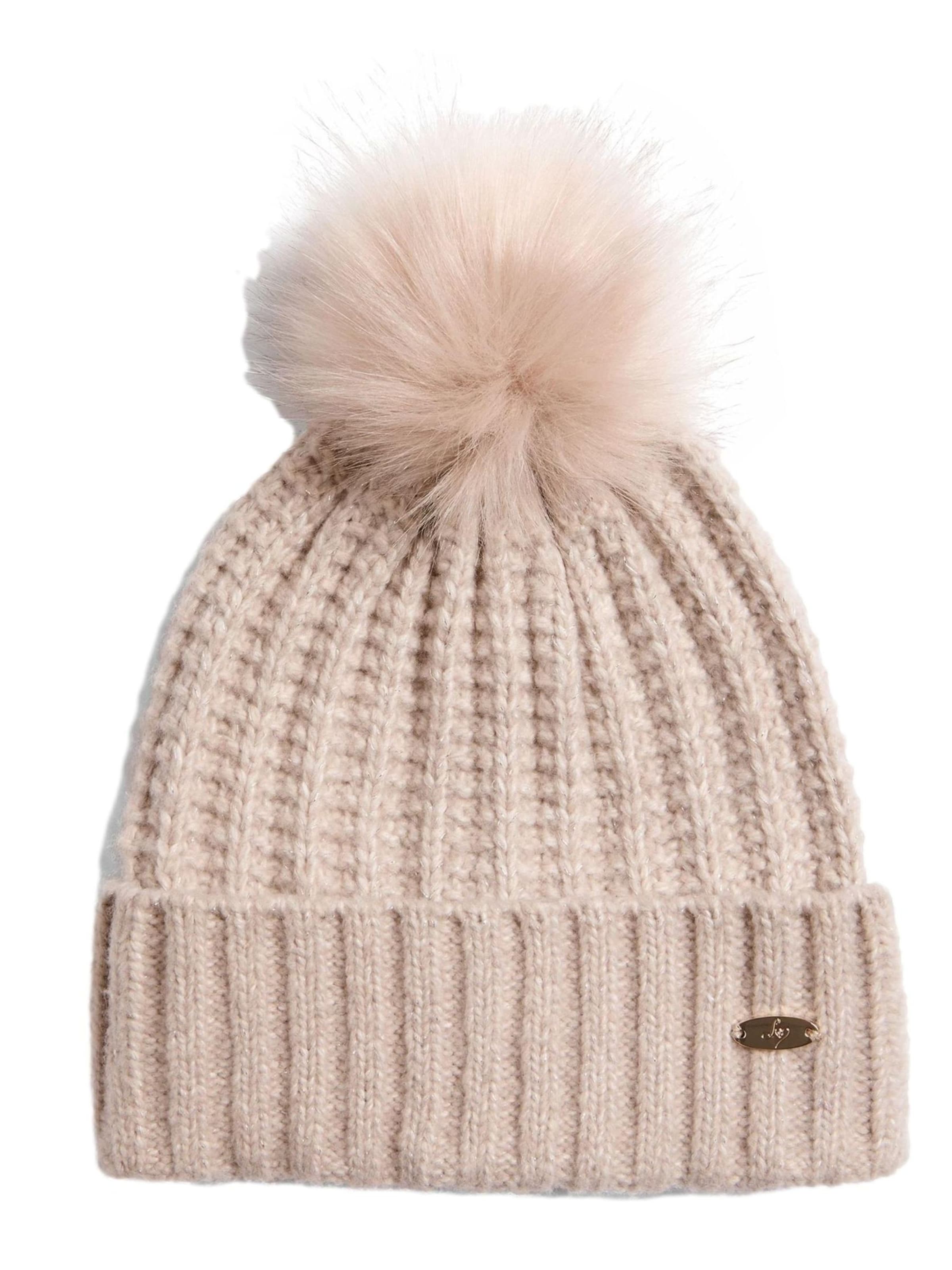 Lipsy Beanie in Beige: front