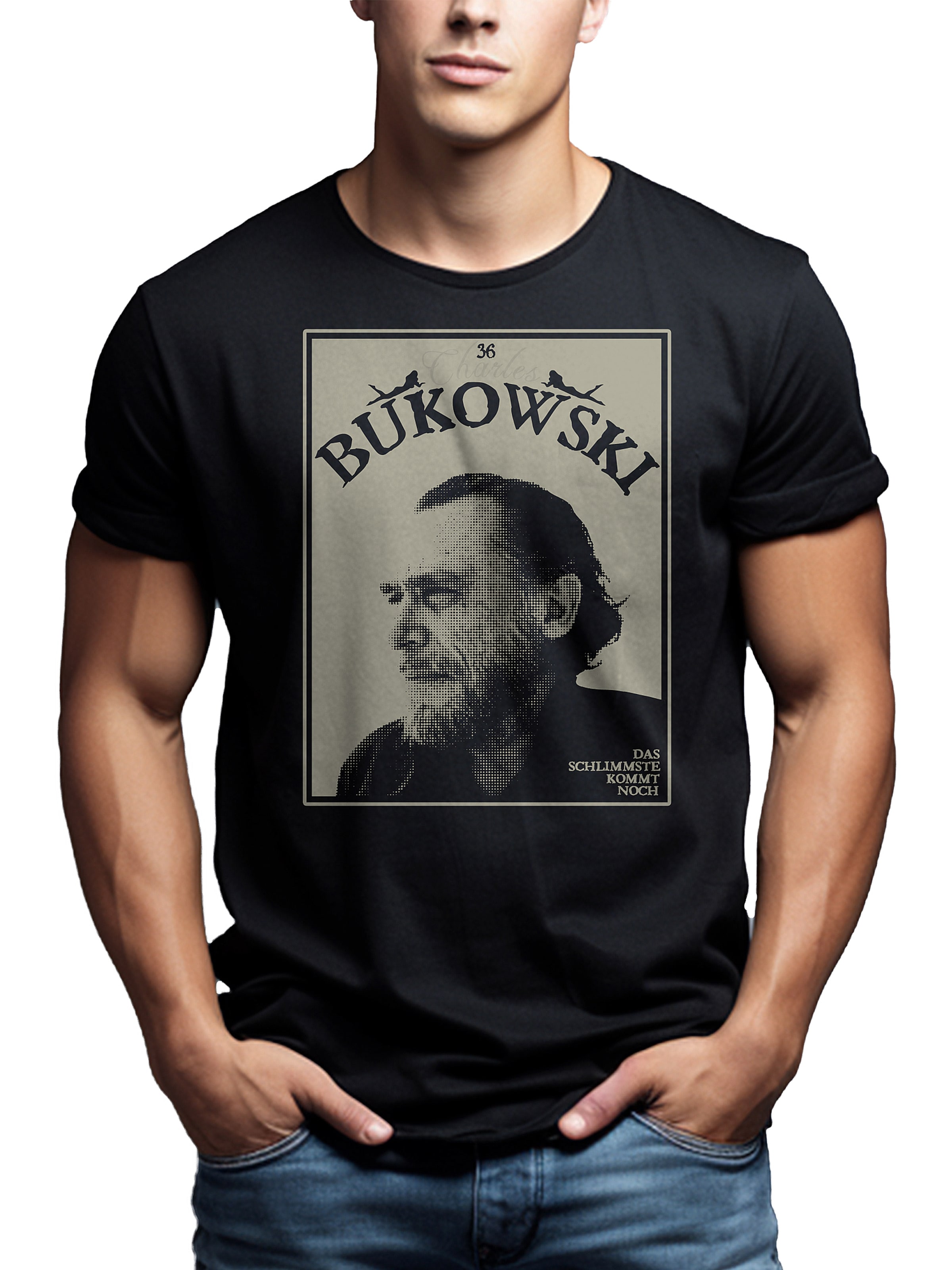 MAKAYA Shirt 'Das Schlimmste'‌‌‌ in Schwarz