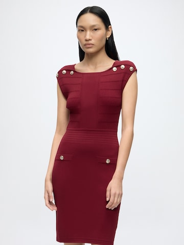 GUESS - Vestido de punto 'Carmen' en rojo: frente