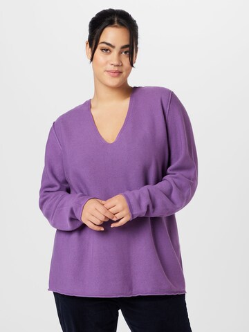 SAMOON Pullover in Lila: predná strana