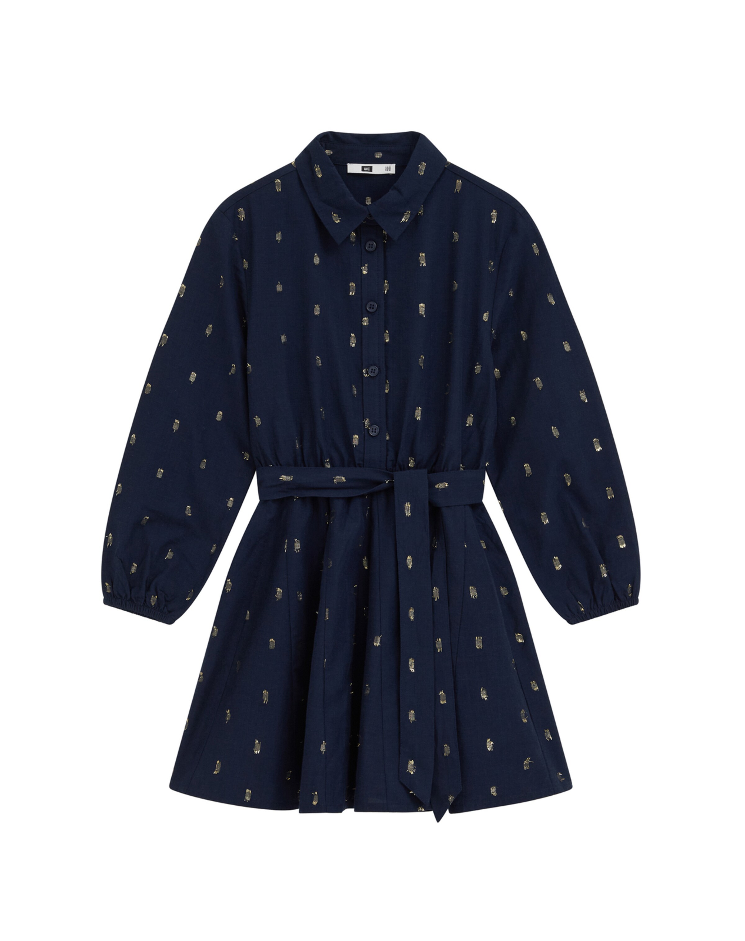 WE Fashion Jurk in Blauw: voorkant