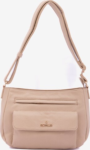 Borsa a spalla 'Borsa a Spalla Donna B Cavalli Ecopelle Zip' di B. Cavalli in beige: frontale
