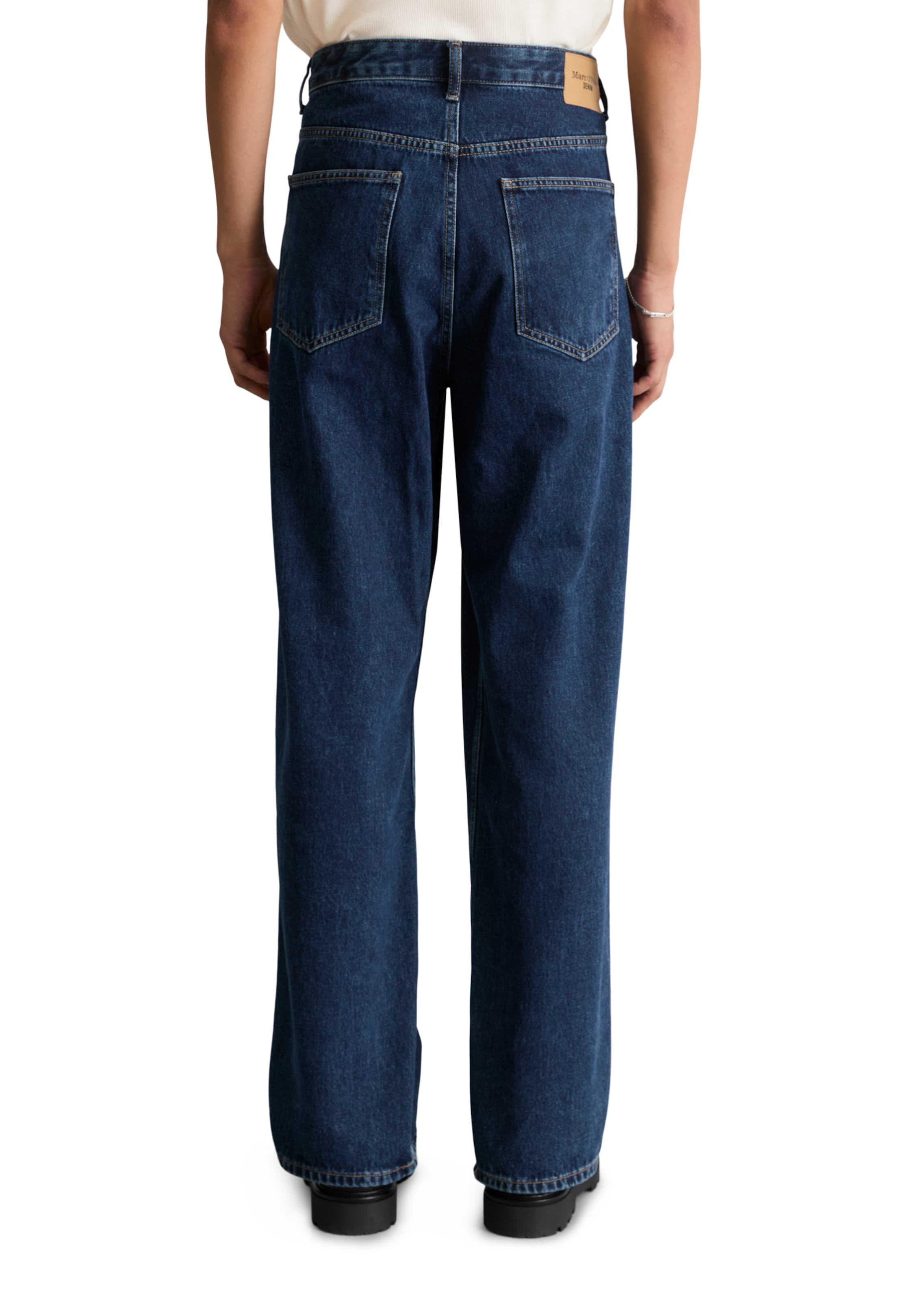 Marc O'Polo DENIM Wide leg Jeans 'Sten ' in Blauw