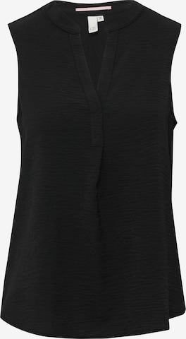 QS Blouse in Zwart: voorkant