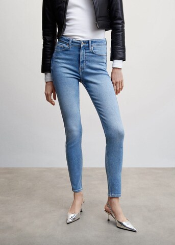 MANGO Skinny Jeans 'Soho' in Blauw: voorkant