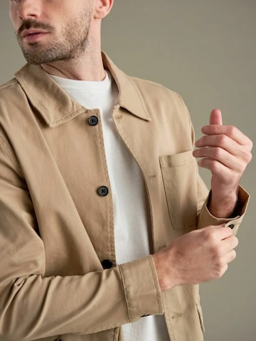 Veste mi-saison ' Twill Shirt ' TEESHOPPEN en beige