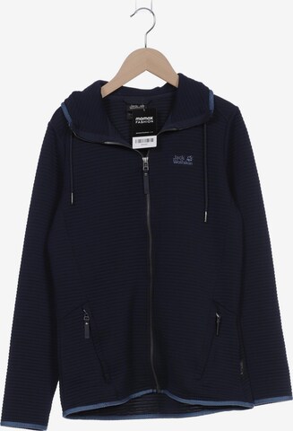 JACK WOLFSKIN Sweatshirt & Zip-Up Hoodie in L in Blue: front