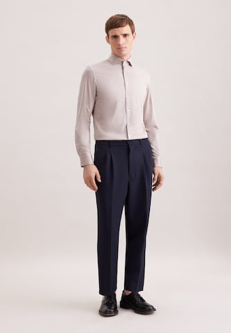 Coupe slim Chemise business SEIDENSTICKER en beige