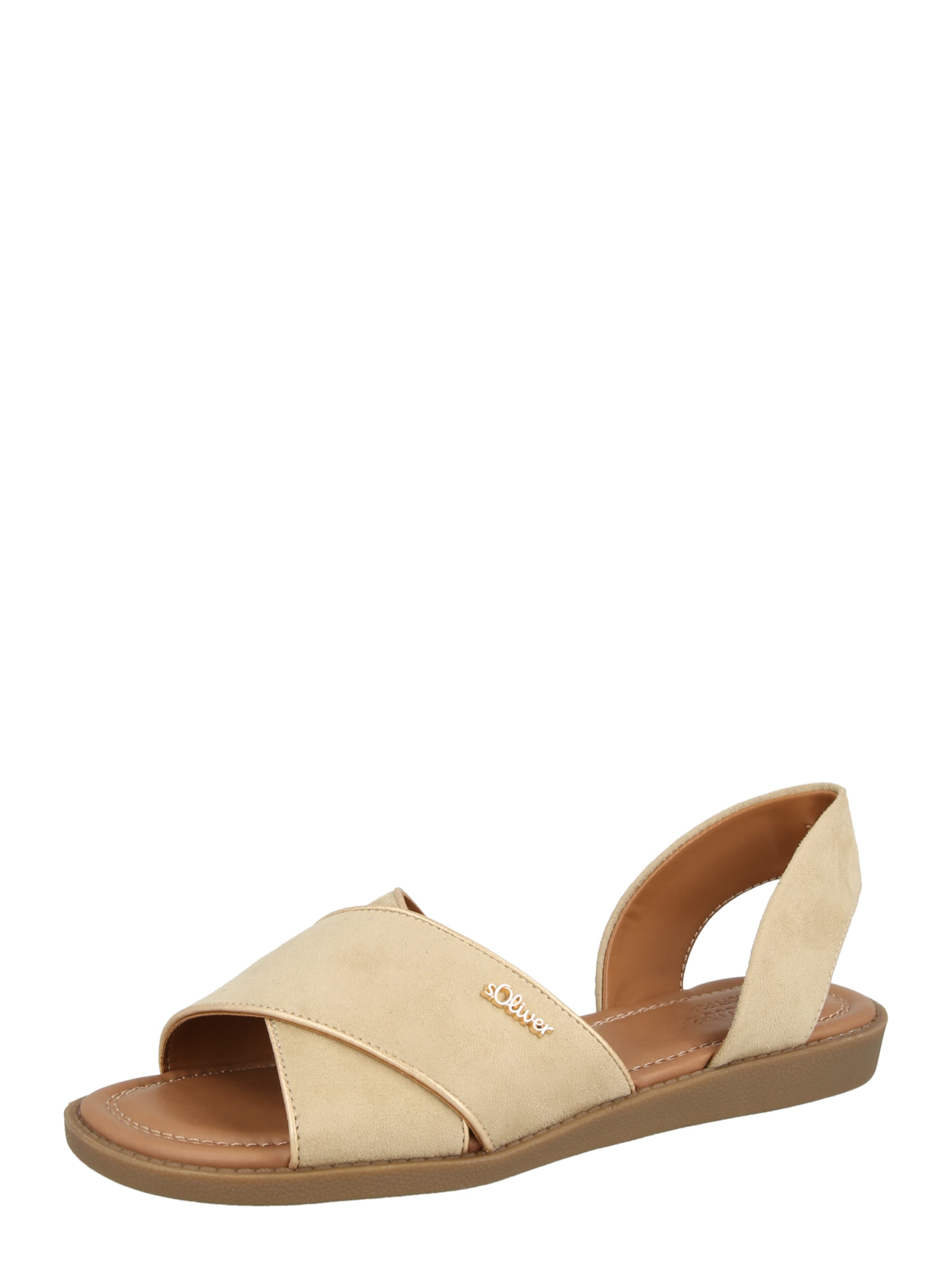 s.Oliver Сандали в бежово: отпред