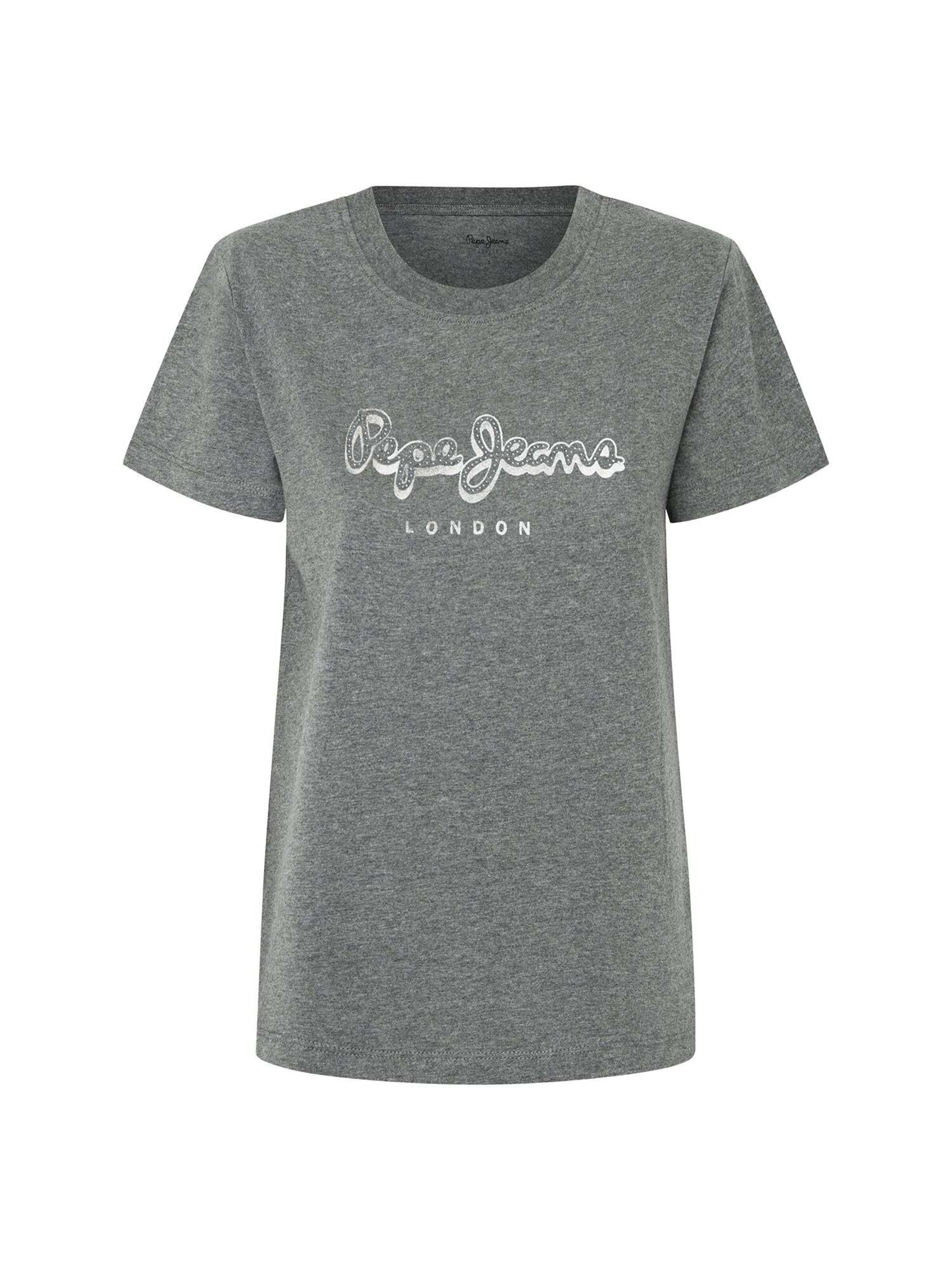T-shirt 'Gaia' Pepe Jeans en gris : devant