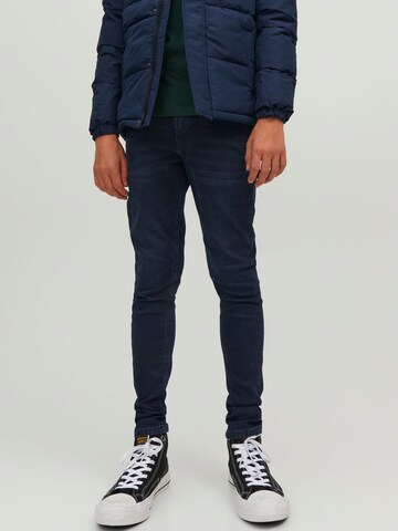 Coupe slim Jean Jack & Jones Junior en noir : devant