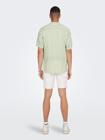 Only & Sons - Ajuste confortable Camisa 'Wayne' en verde