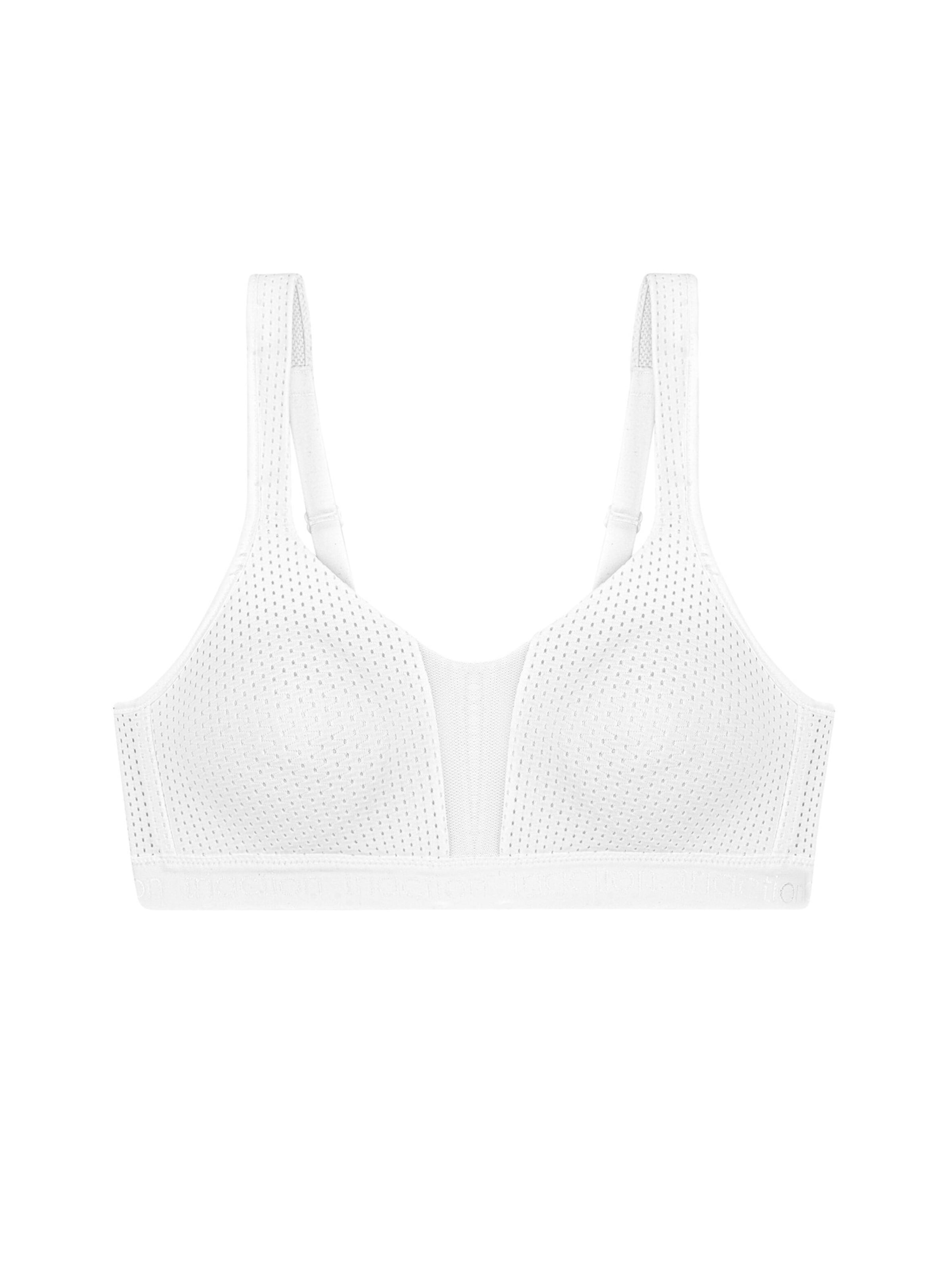 TRIUMPH Bustier Sport bh 'Triaction Energy Lite' in Wit: voorkant