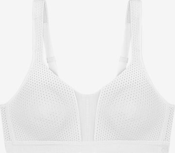 TRIUMPH Bustier Sport bh 'Triaction Energy Lite' in Wit: voorkant