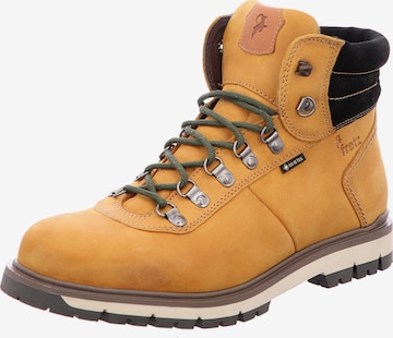 FRETZ MEN Lace-Up Boots 'FOUNTAIN' in Yellow: front