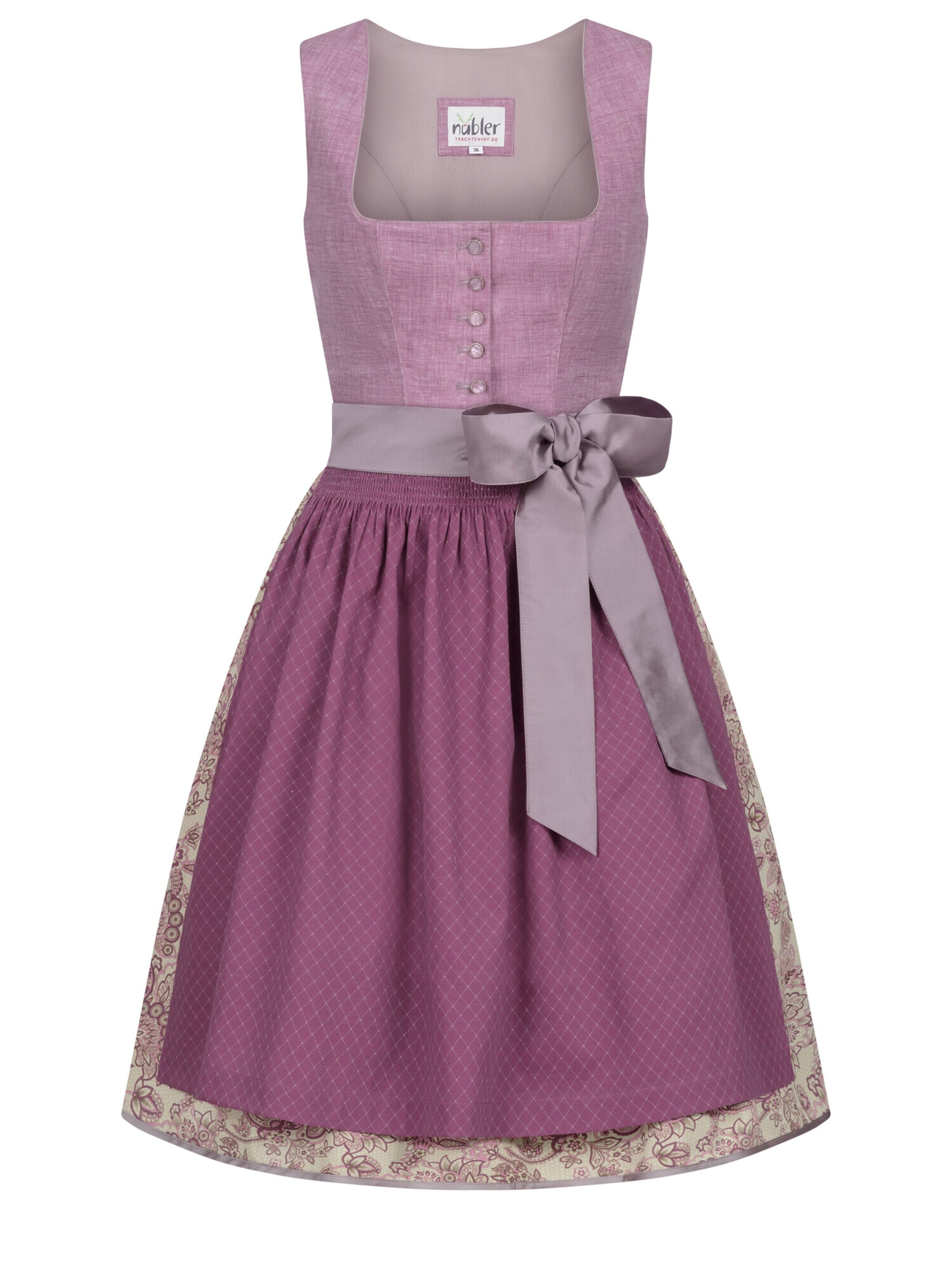 Trachtenhof Nübler Dirndl 'Dirndl midi Gina' in 32 in Purple, Item view