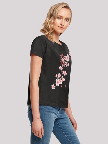 F4NT4STIC Shirt 'Kirschblüten' in Zwart
