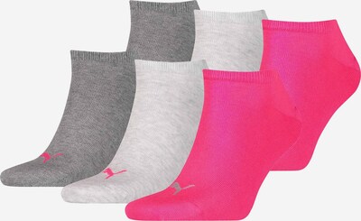 PUMA Sportsocken in graumeliert / pink, Produktansicht