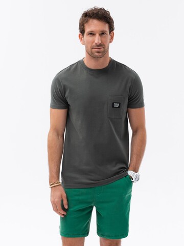 Ombre Shirt 'S1735' in Grijs: voorkant
