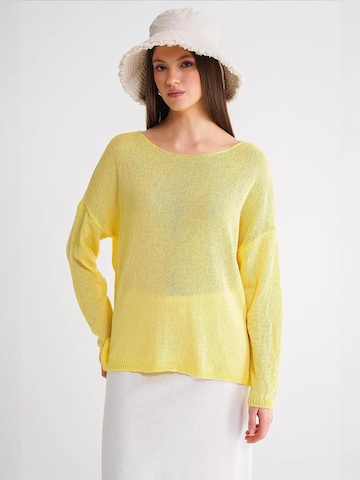 Pullover di MixRay in giallo