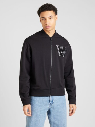 Versace Jeans Couture Sweat jacket in Black: front