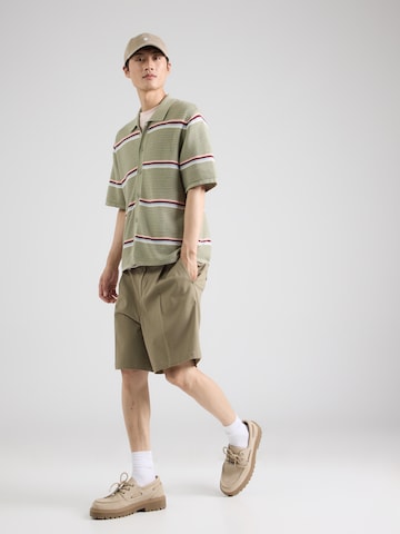 JACK & JONES Pletena jopa 'JORMAINE' | zelena barva