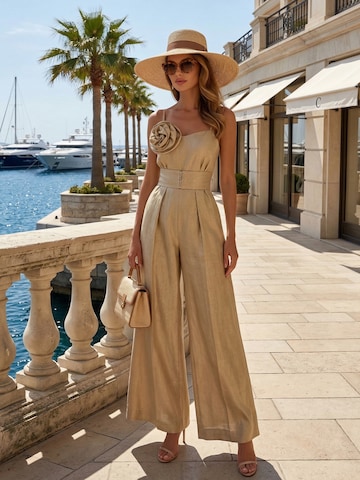 JIORO Jumpsuit 'ESSENTIALS'‌‌‌‌‌‌‌‌‌‌ in Beige