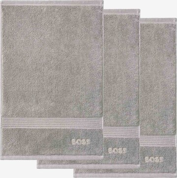 Asciugamano di BOSS in grigio: frontale