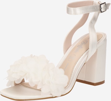 BUFFALO - Sandalias con hebilla 'CELESTE FLOWER' en beige: frente