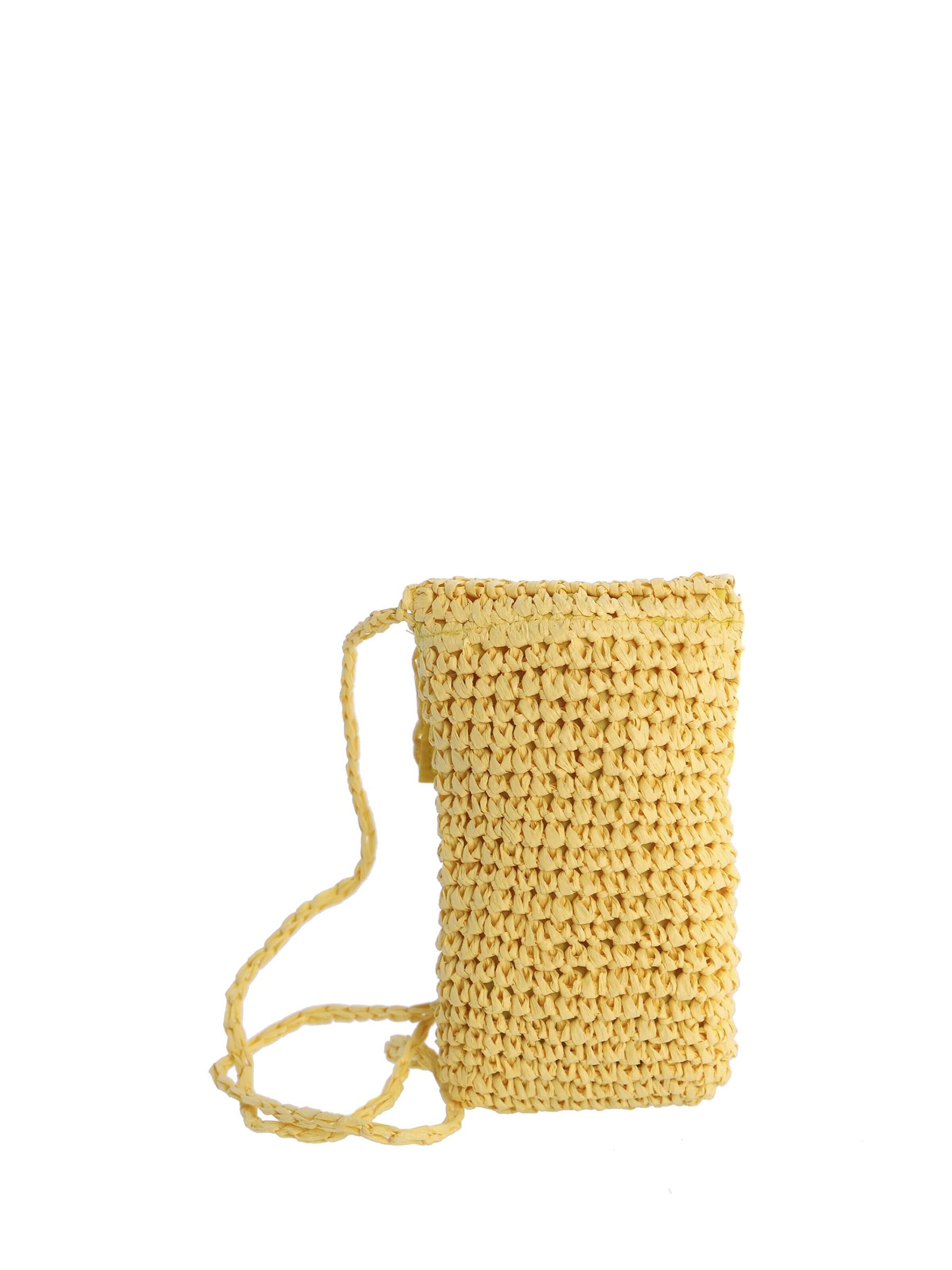 Don Algodon - Bolso de hombro 'Porta móvil para mujer DON ALGODON Sinfronia con cremallera' en amarillo