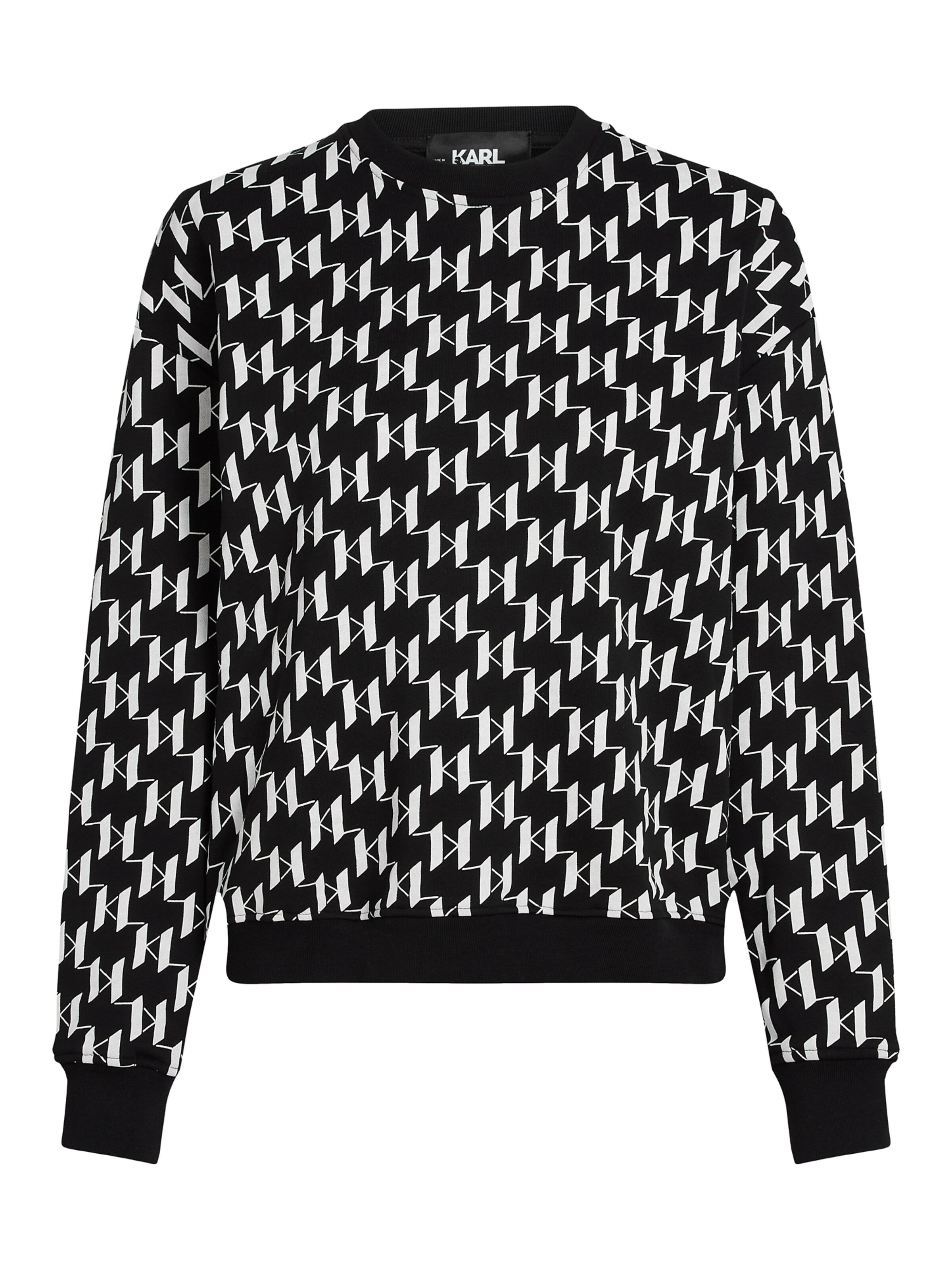 Karl Lagerfeld - Sweatshirt em preto: frente