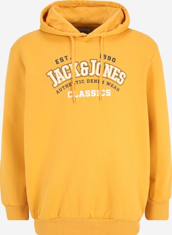 Jack & Jones Plus Sweatshirt in Yellow: front