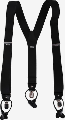 Profuomo Hosenträger in Schwarz: Vorderseite