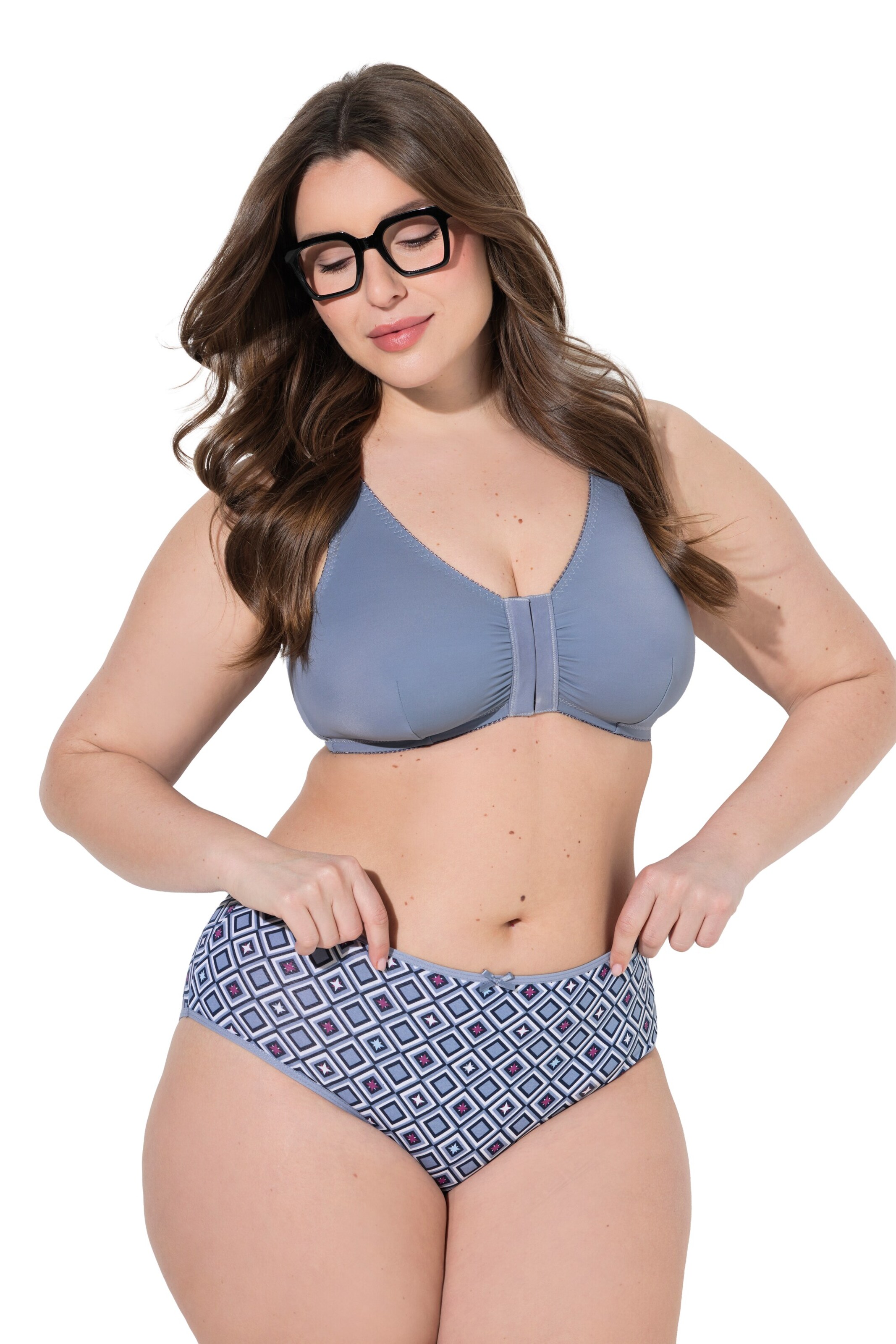 Ulla Popken Slip in Blauw: voorkant