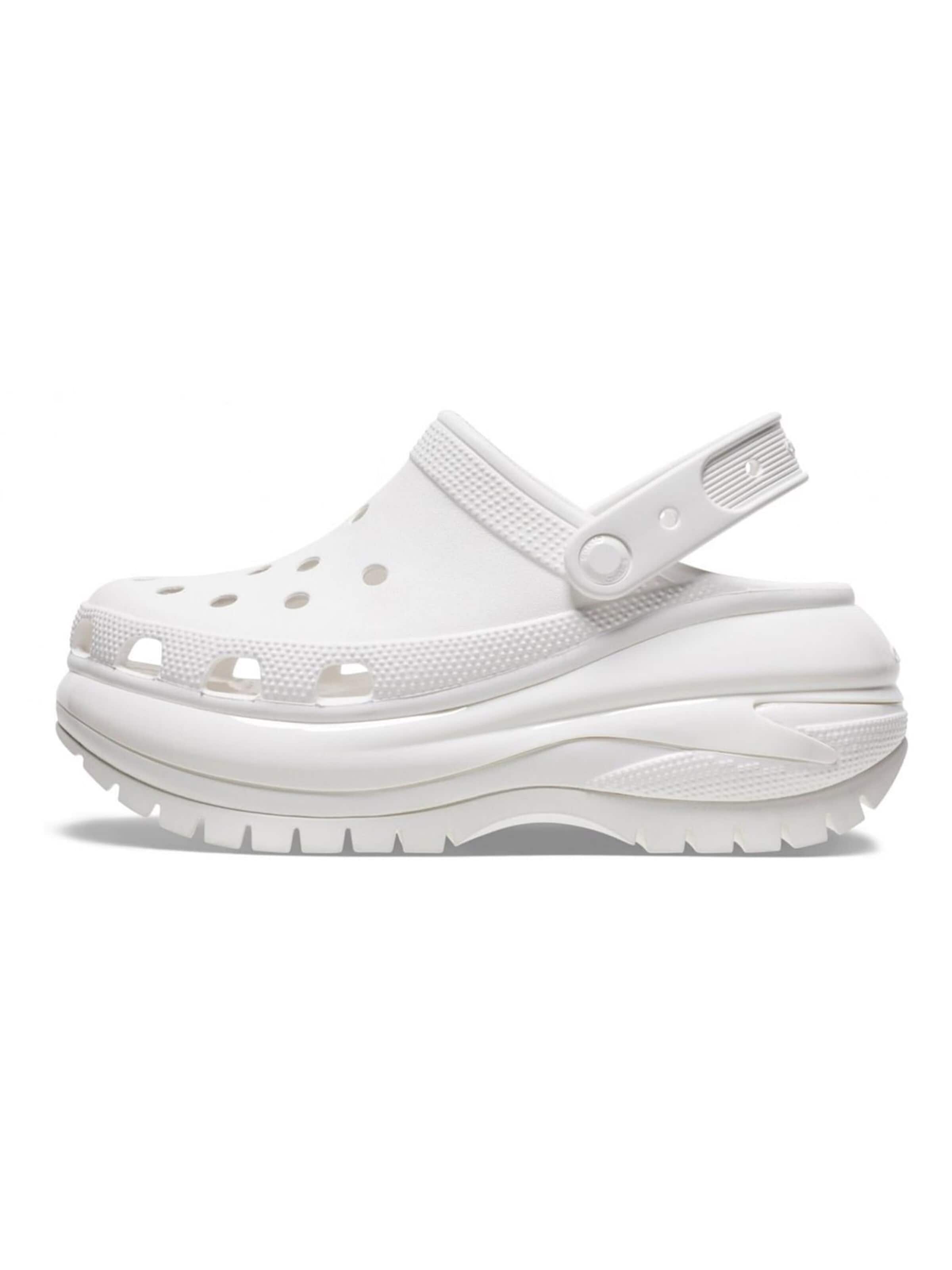 Sabots 'Mega Crush' Crocs en blanc : devant