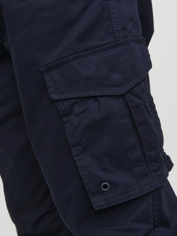 JACK & JONES Tapered Cargohose in Blau