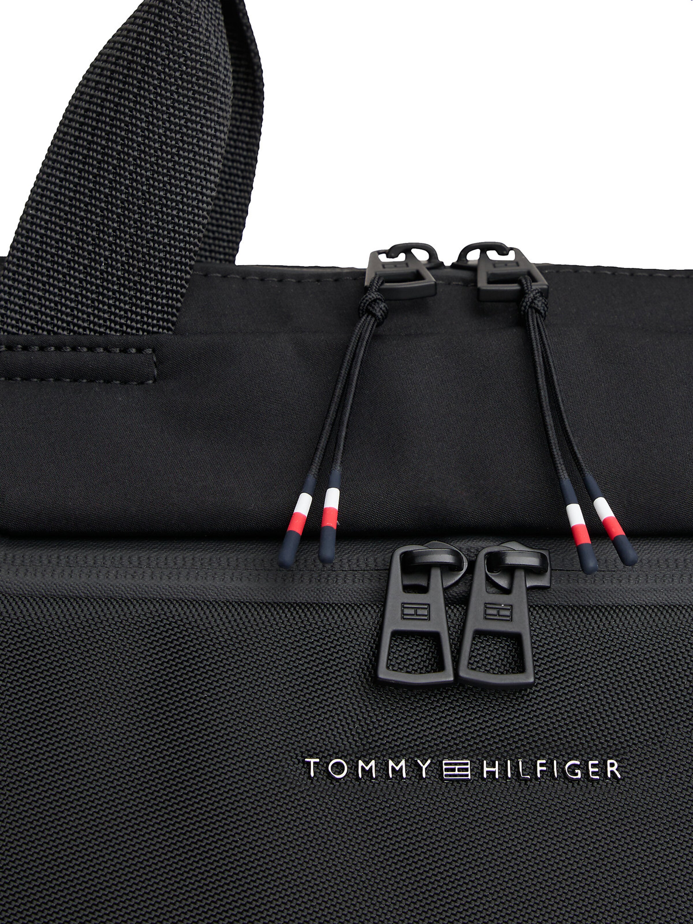 TOMMY HILFIGER Laptoptasche in Schwarz