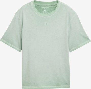 TOM TAILOR DENIM T-Shirt in Grün: Vorderseite