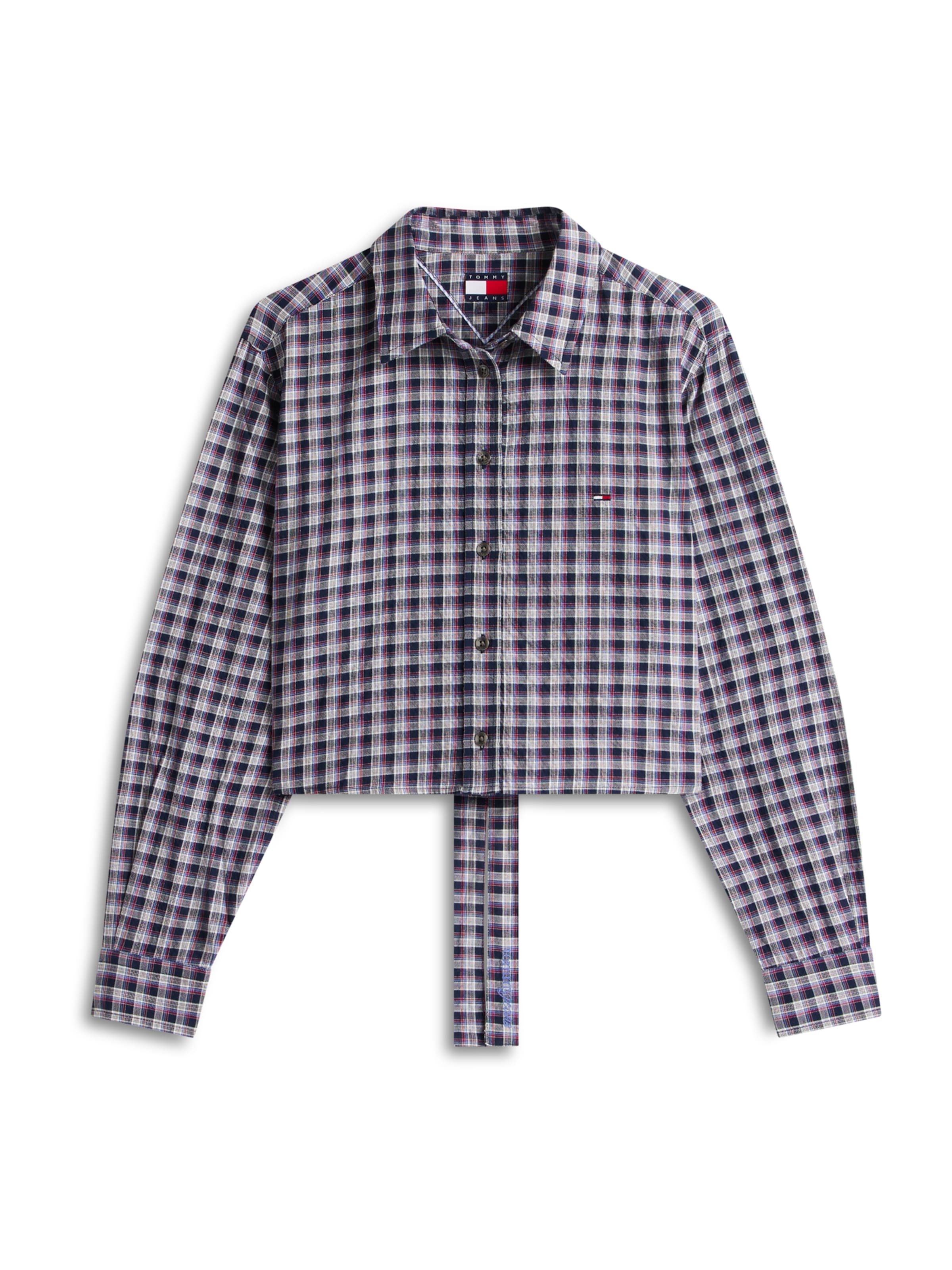 Tommy Jeans Pluus, värv sinine: eest vaates