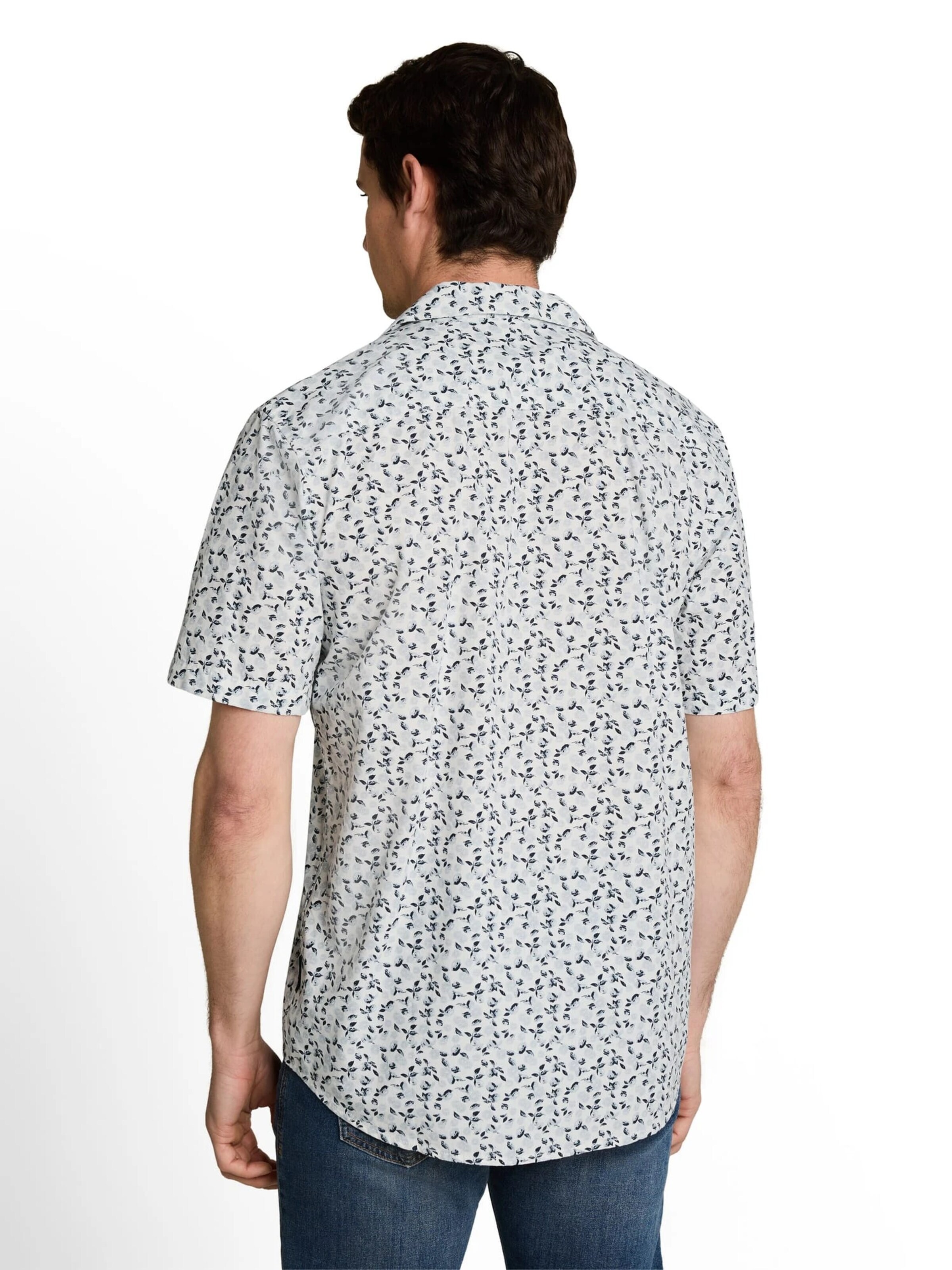 TOM TAILOR Comfort fit Button Up Shirt in White