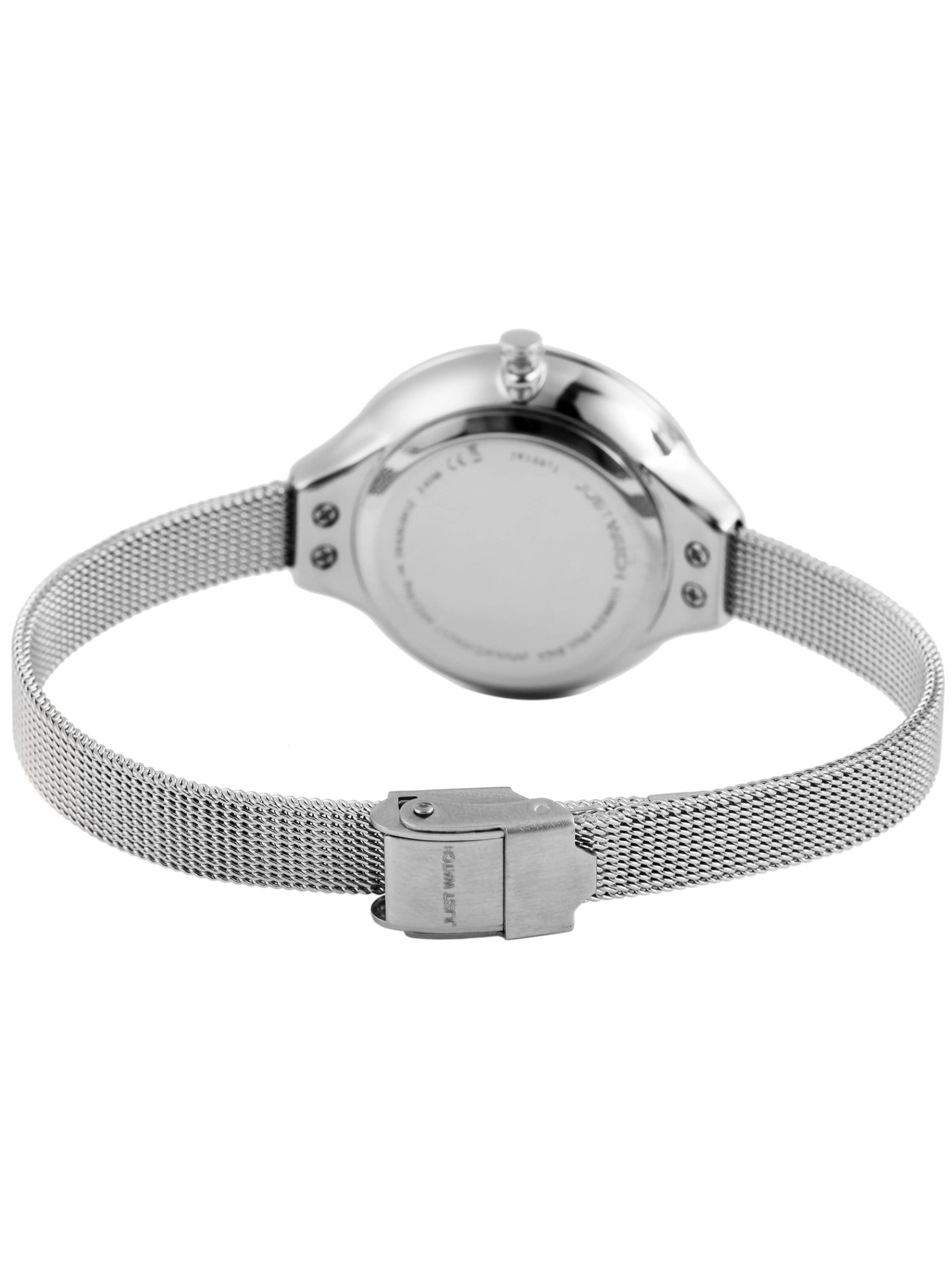 Just Watch Analog Watch 'Evie, 3 ATM' in Silver: front