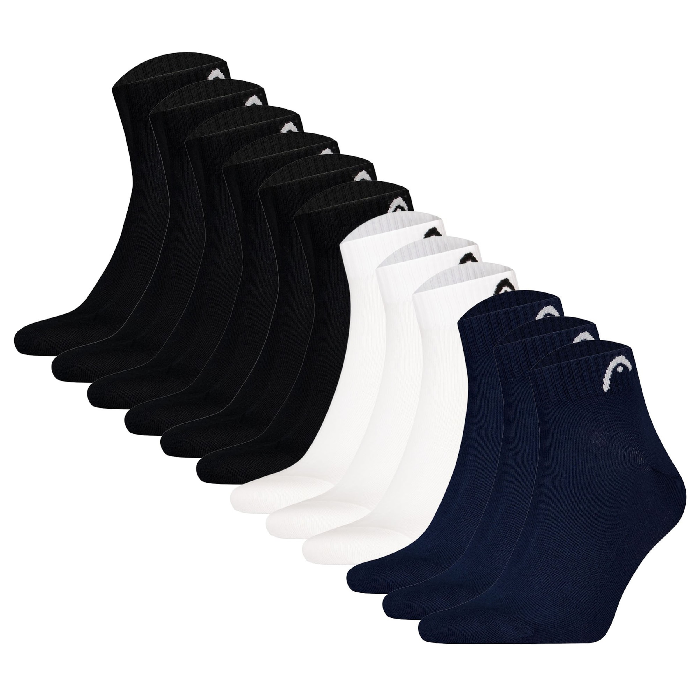 Chaussettes HEAD en noir : devant