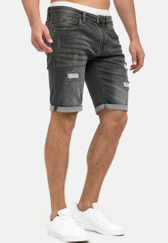 INDICODE JEANS Regular Shorts 'Caden' in Grau