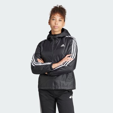 ADIDAS SPORTSWEAR Αθλητικό μπουφάν 'Essentials 3-Streifen' σε μαύρο: μπροστά