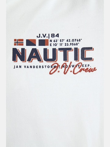 Sweat-shirt Jan Vanderstorm en blanc