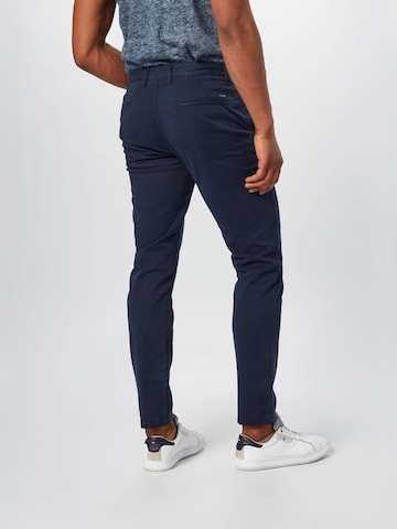 Coupe slim Pantalon chino 'Taber' BOSS en bleu