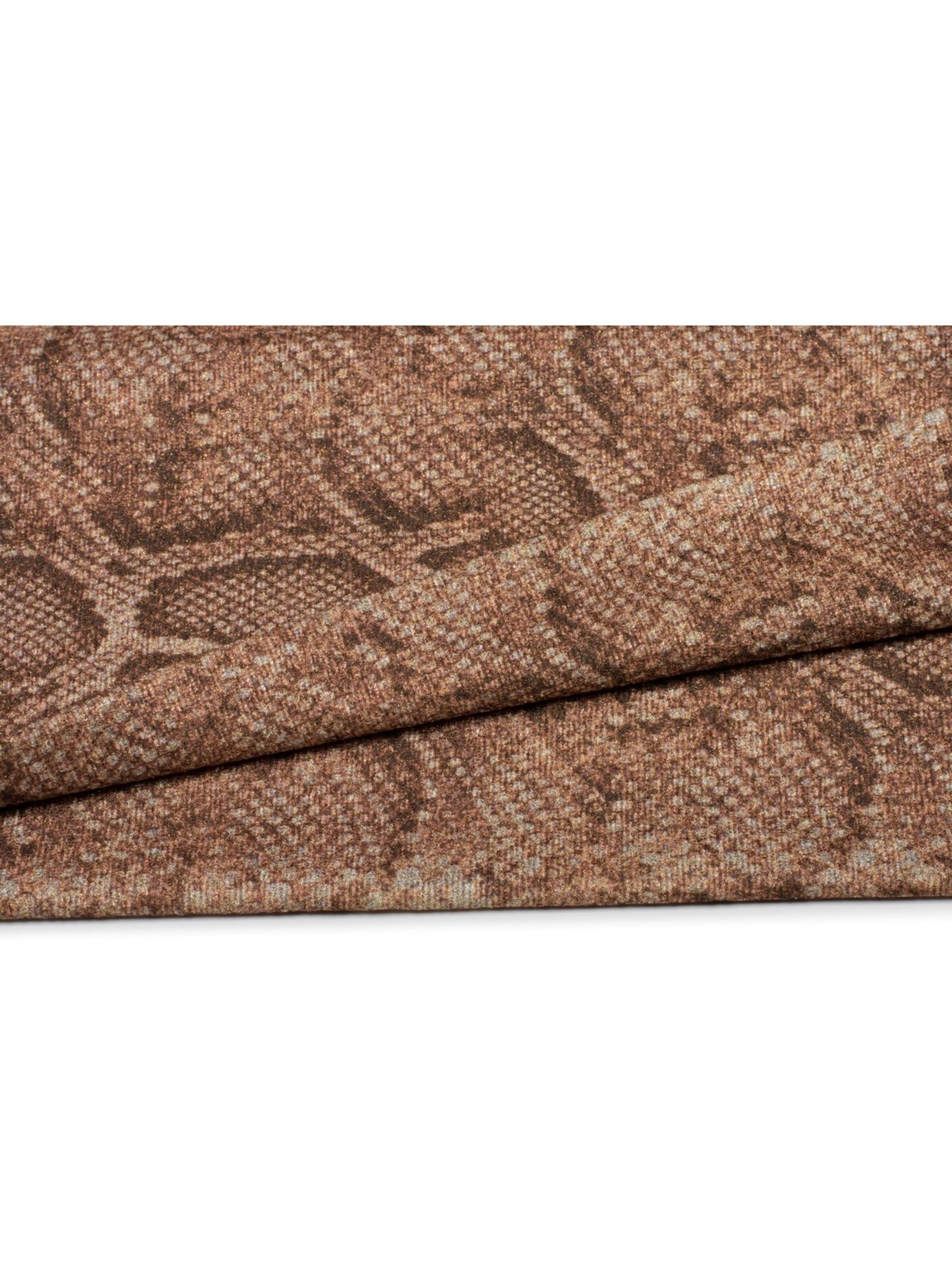 styleBREAKER Schlauchschal 'Loop Schal Glitzer Schlangen Muster'‌ in Braun